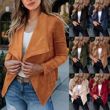 Ladies Faux Suede Coat