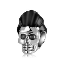 Elvis Presley Skull Charm 925