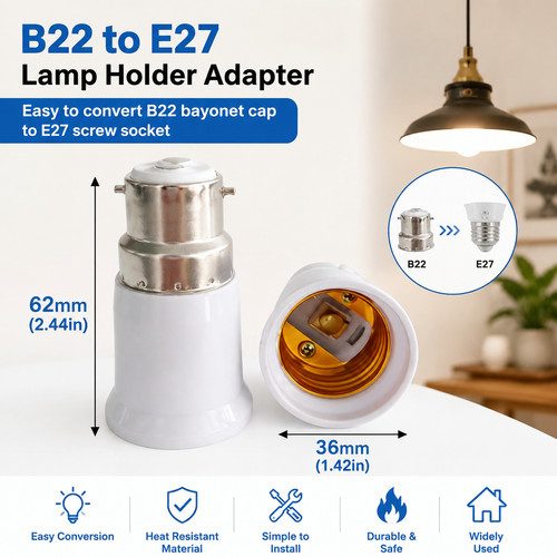 B22 e27 light bulb - b22, adapter