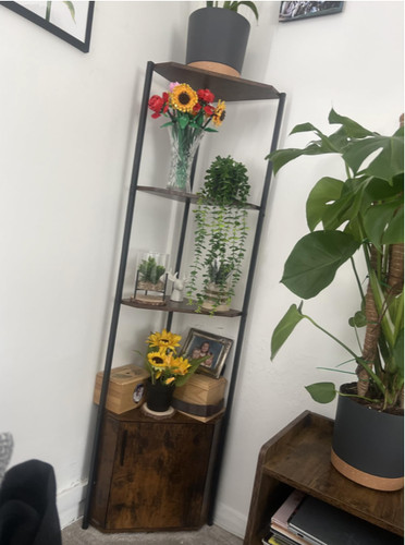 Corner shelving unit - corner, tall