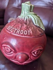 Vintage Beetroot Pot With Face