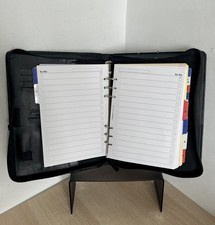 Black Filofax Logic A5 Zipped Organiser With Internal Pockets