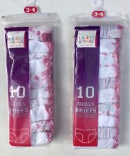 Girls pack of 10 Briefs White