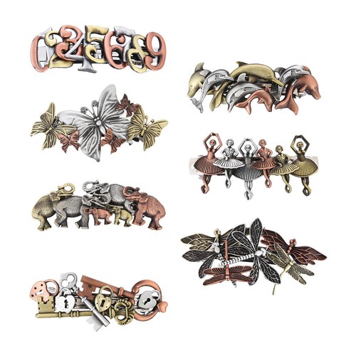 Spring clip hairpin - hairpin, steampunk