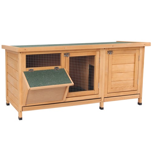 44in metal rabbit hutch - metal,