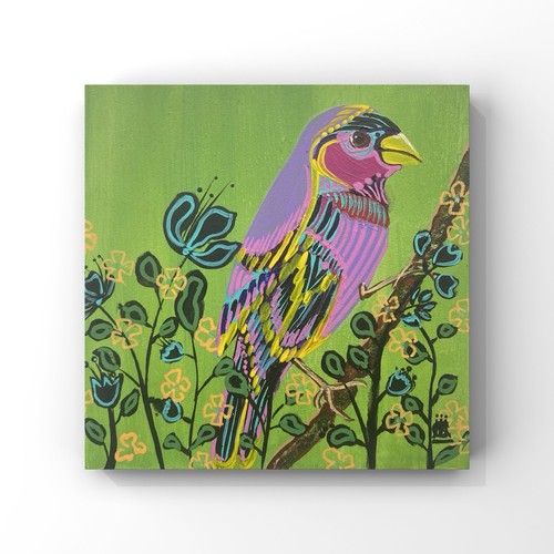 Singing fine art bird - ‘singing’,, art,