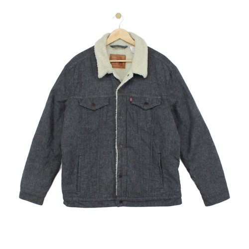 Levis sherpa denim jacket mens - levis,