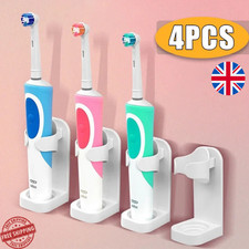 Wall Mounted Electric Toothbrush Holder Stand Bathroom Organiser Adults White