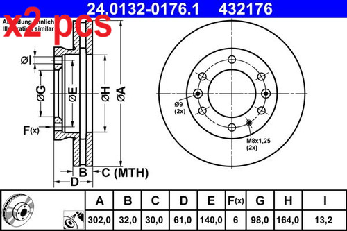 Pcs sides fits - sides, ford