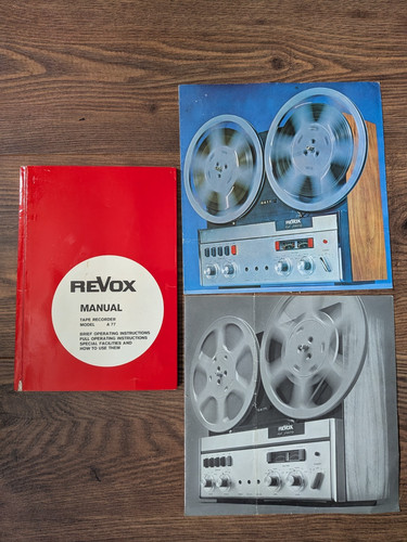Revox a77 manual and - a77, brochures