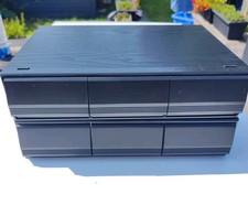 2 Cassette Tape Holder Black Box 3 Drawer 72 tapes Storage Stackable Bundle Unit