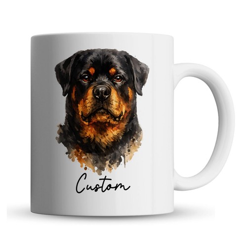 Personalised rottweiler dog - personalised,