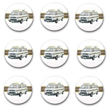 25mm  BUTTON BADGES X9