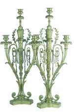 Antique Pair Of Candelabras
