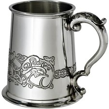 1 Pint Pewter Tankard Celtic