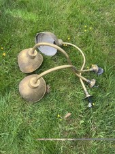 Vintage brass swan - neck, wall