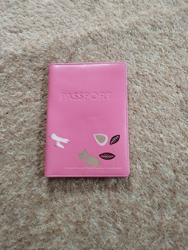 Radley pink leather passport - pink,