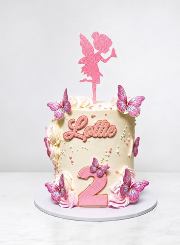 Fairy butterfly glitter pink - fairy,