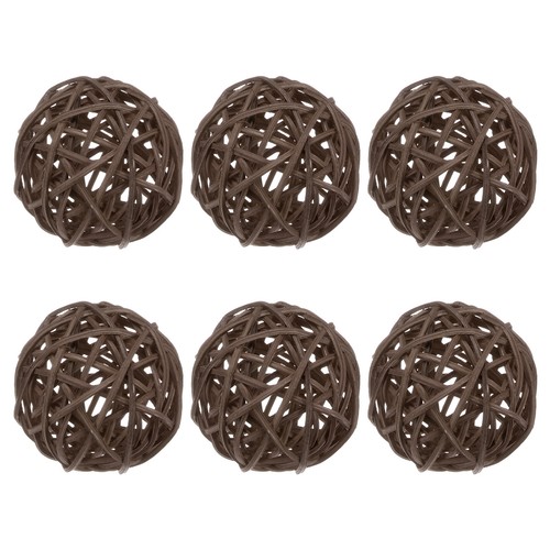 Pack wicker rattan - 6-pack, balls