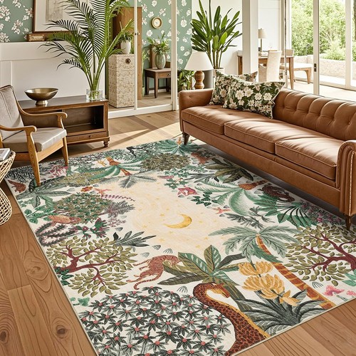 Jungle animal washable area - jungle,