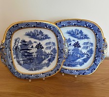 Antique Davenport Two Temples