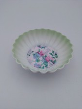 Shelley Dainty Shape Fine Bone China Pin / Trinket Dish Mixed Flowers Vintage