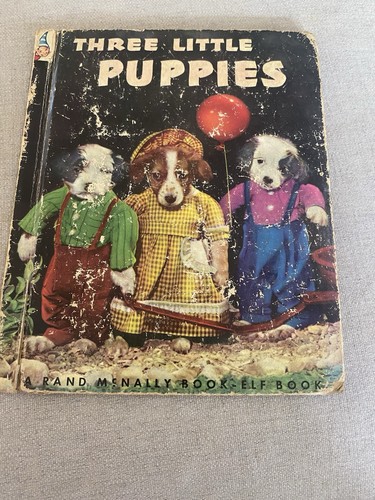 Vintage three little puppies - three,