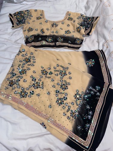 Indian saree with ready made - saree,
