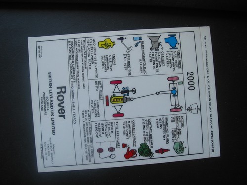 Rover 2000 manual under - rover, sc