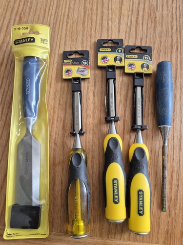 Stanley wood chisels - wood,