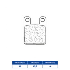 Sintered Brake Pads Senda SM Xtreme Leonelli 50 2003-2003