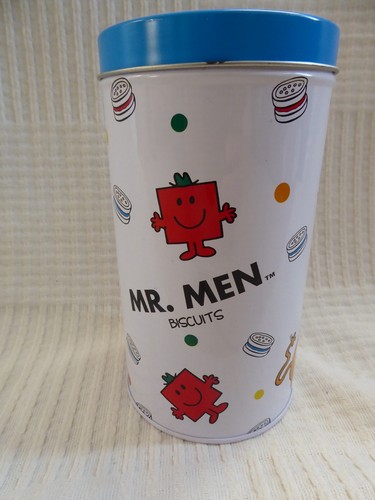 Men biscuit tin - tin, (empty)