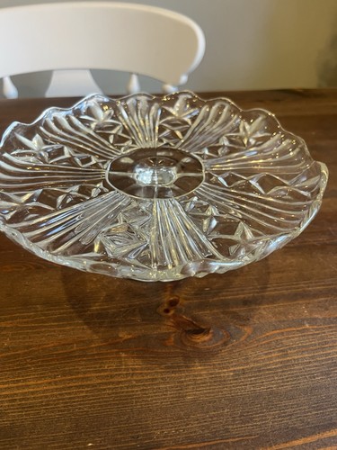 Cake stand cut glass - stand,