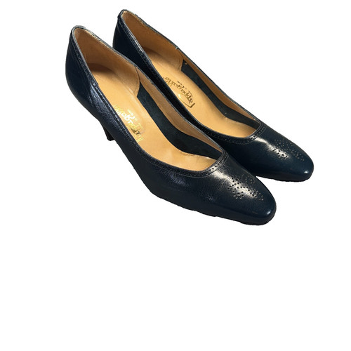 Pappagallo navy leather brogue - pappagallo,