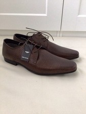 MENS LEATHER SHOES RED TAPE  UK 10 EUR 44 BROWN NATURAL WOVEN LEATHER BNWOB