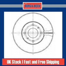 2x Brake Discs Vented For