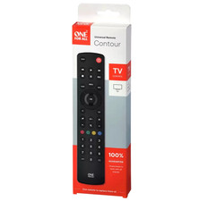 One For All Contour TV Universal Remote Control URC1210 - Black