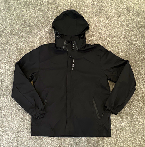 Men black lightweight hooded - men's,