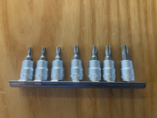 Teng 7 piece 1/4" Drive Torx Bit Socket Set TX10-TX40 TX Star