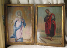 BEAUTIFUL MADONNA / JOSEPH NEO CLASSICAL RENAISSANCE OIL PAINTINGS 