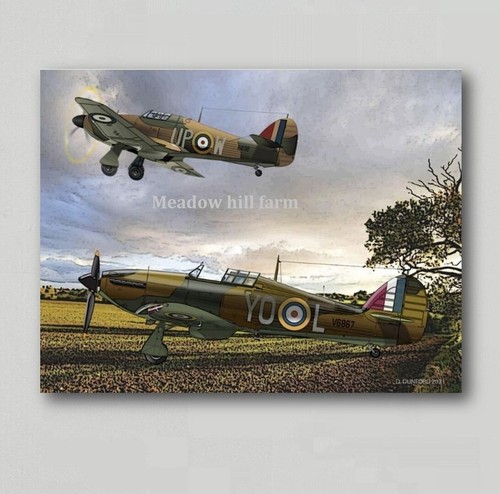Fridge magnet raf hurricane - fridge,