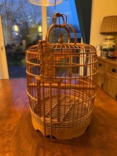 Vintage hand carved bamboo