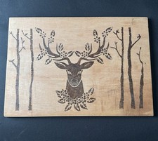 Original wooden burned - original,
