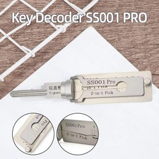 2-in-1 Precision Hand Decoder Tools Stainless Steel Key Decoder Fits Model-SS001
