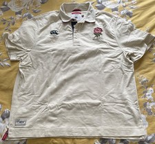Canterbury of New Zealand England heritage rugby polo shirt 3xl used xxxl