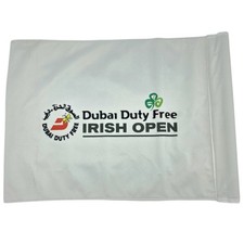 Irish Open Dubai Duty Free Golf Pin Flag - White - Double Sided
