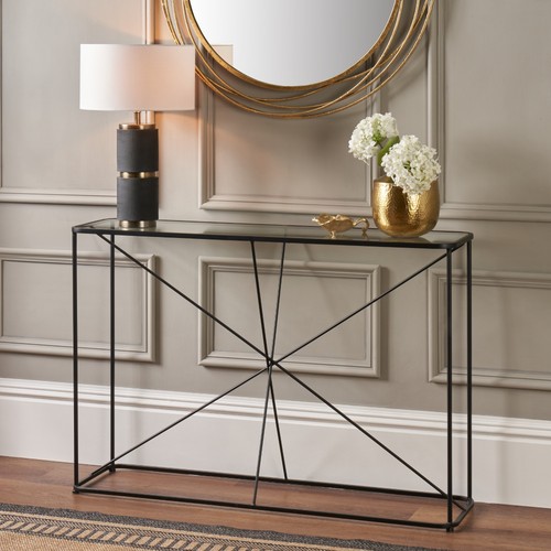 Glass console table narrow - table,