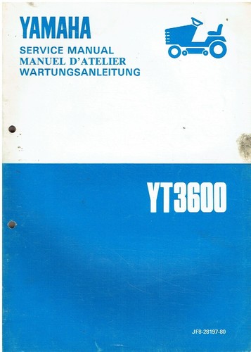 Yamaha yt3600 ride - yamaha, petrol