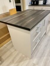 Smokey Planked Walnut Laminate Worktop 2700mm x 900mm x 38mm Breakfast Bar