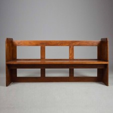 Vintage Wooden Pew Seat Bench – 182cm Wide – Rustic Charm, Solid Wood